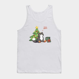 Cat Got Christmas Gift Tank Top